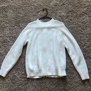 Adorable white mock neck sweater